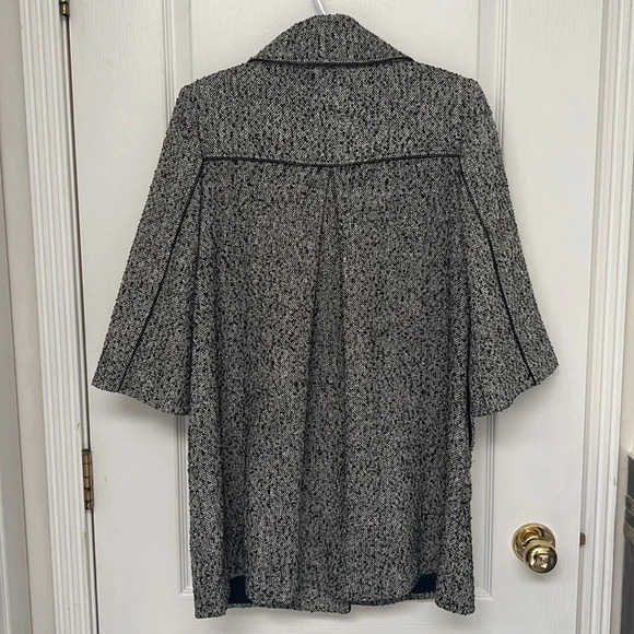Mac  & Jac Tweed Salt & Pepper Coat | Women’s Size 8 - Picture 6 of 7